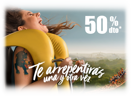 50% descuento entradas parque atracciones