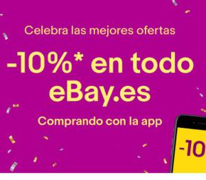 10% de descuento en eBay España (Cuentas Seleccionadas)