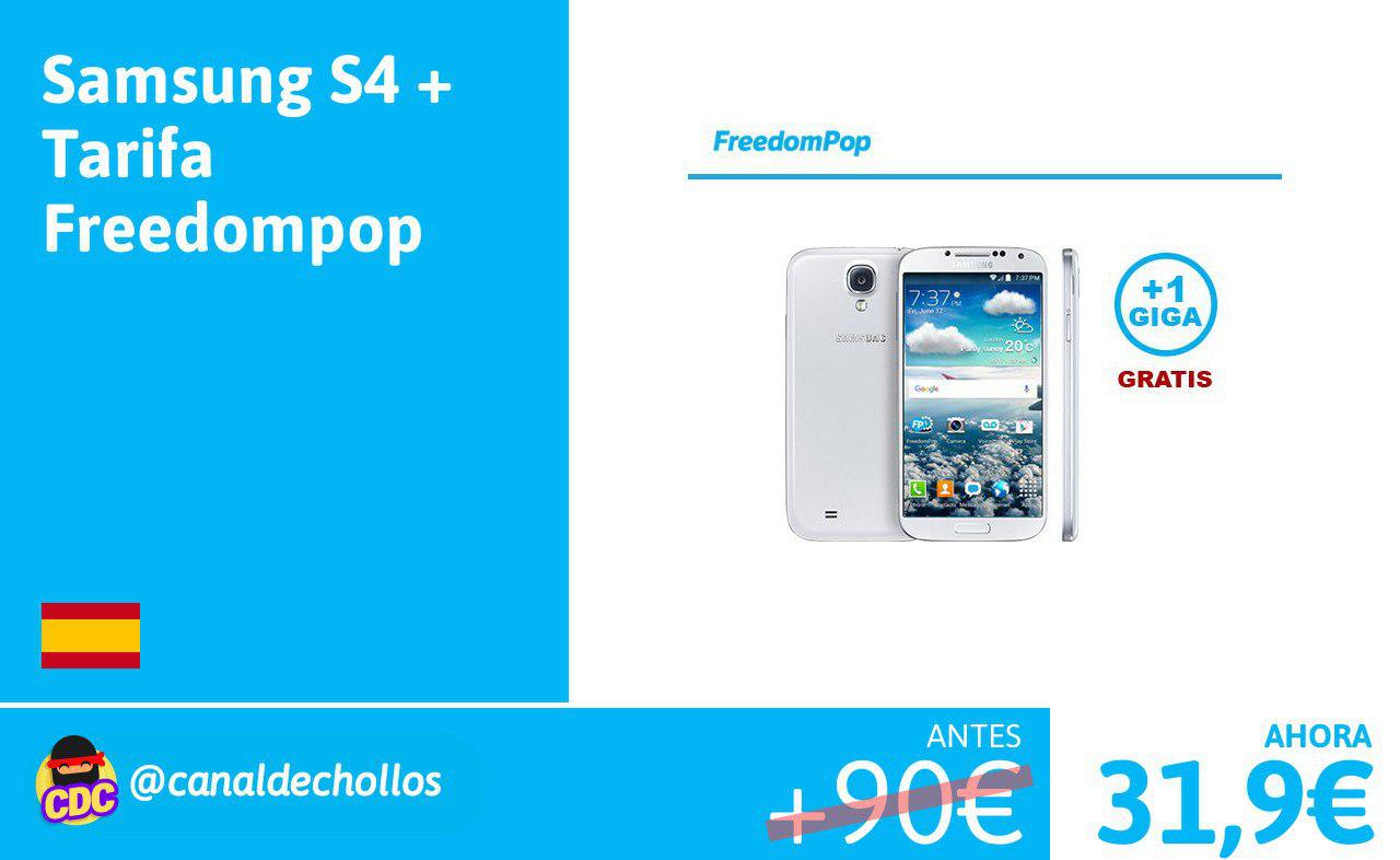 Samsung S4 + Tarifa Freedompop