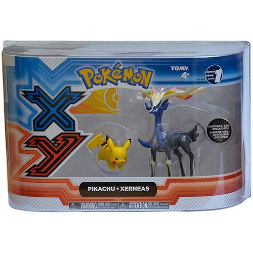 Figuras pokémon Pikachu y Xerneas