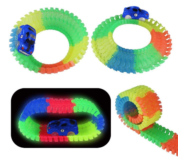 Circuito coches niños, 240 piezas pista de coches con 2 coches solo 16,96€ con código!