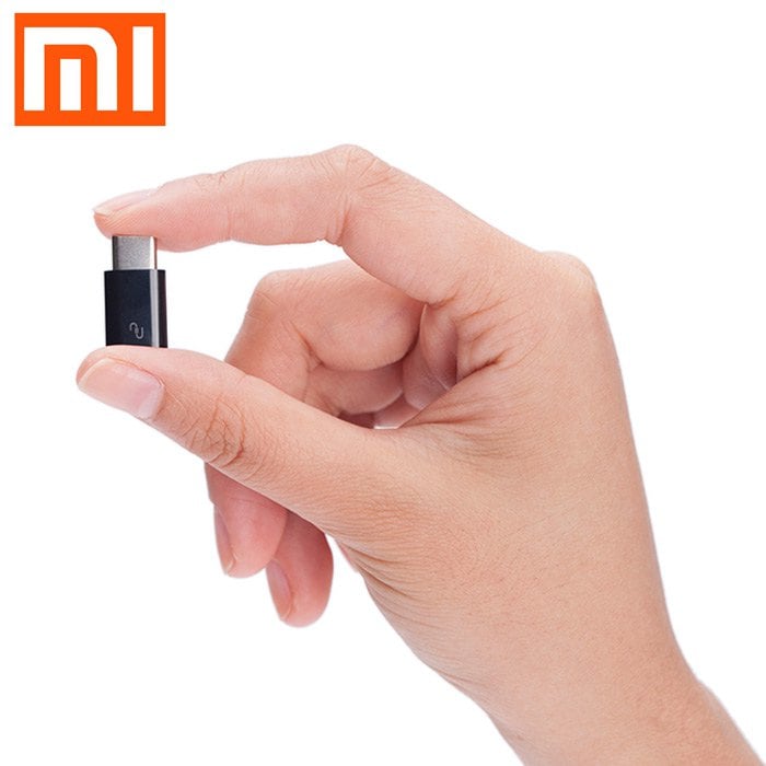Adaptador Xiaomi MicroUSB a tipo C - Color negro