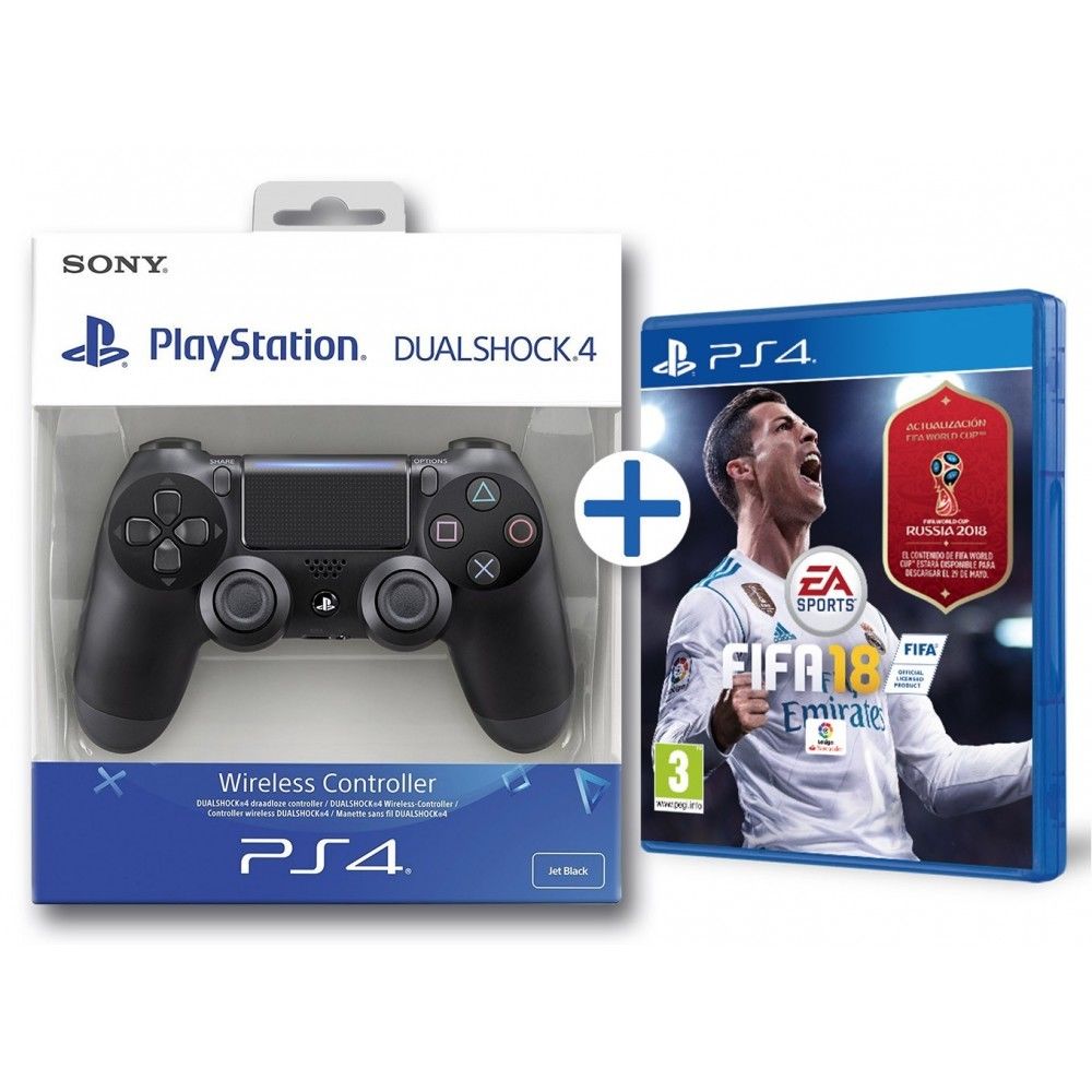 FIFA 18 PS4 + Descarga WORLD CUP RUSSIA + Mando Dualshock 4