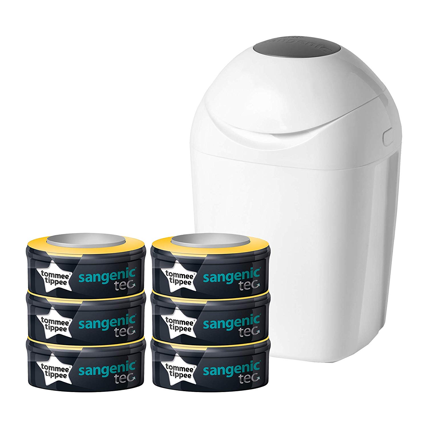 Contenedor de pañales con 6 recambios