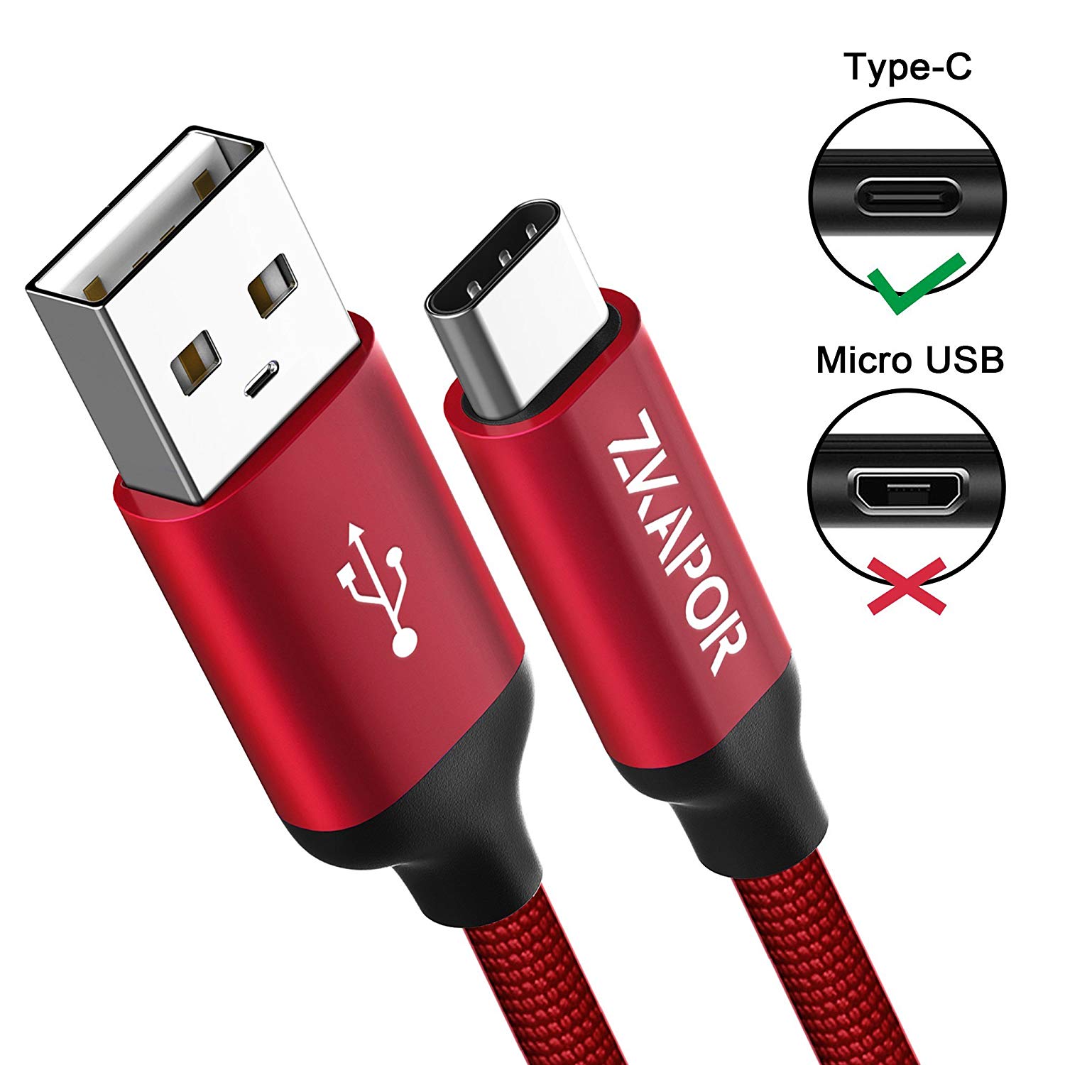 Cables USB tipo C 1-2-3 metros