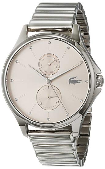 Lacoste Reloj Multiesfera para Mujer de Cuarzo con Correa en Acero Inoxidable