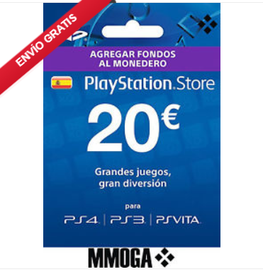 Tarjeta prepago 20€ PlayStation Store