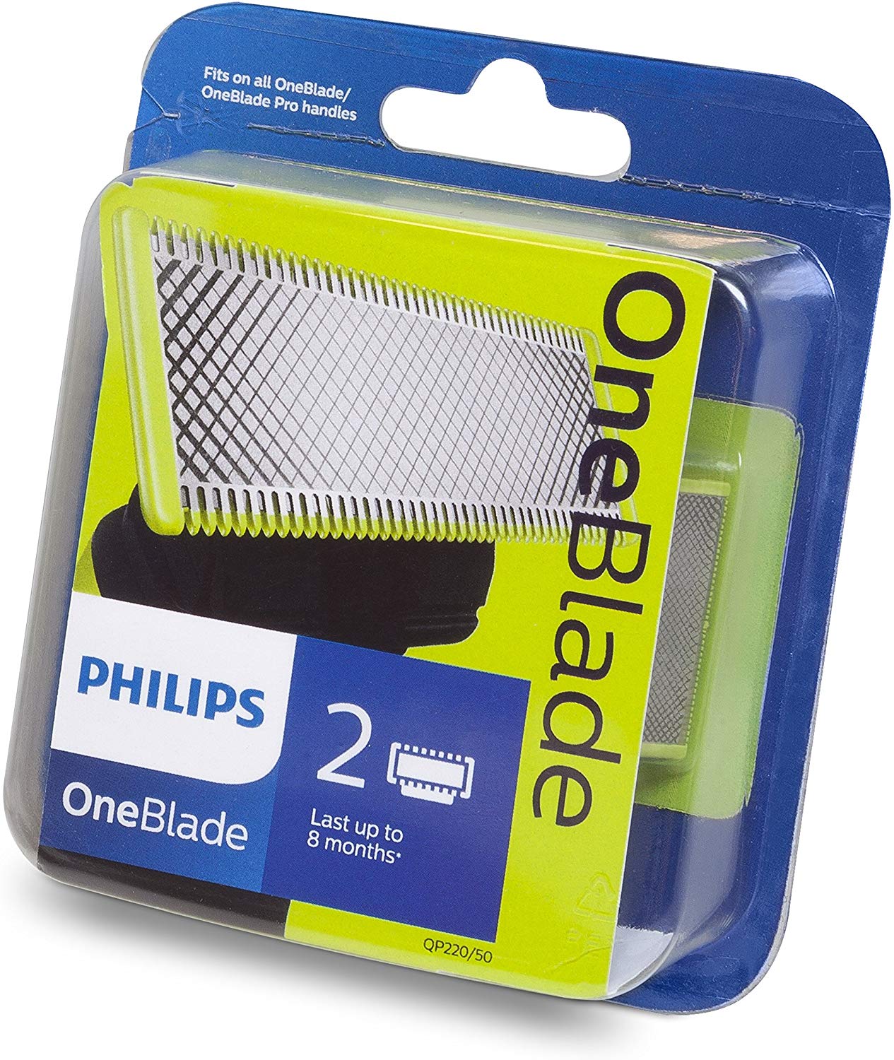 Recambio para Philips OneBlade, pack 2 cuchillas