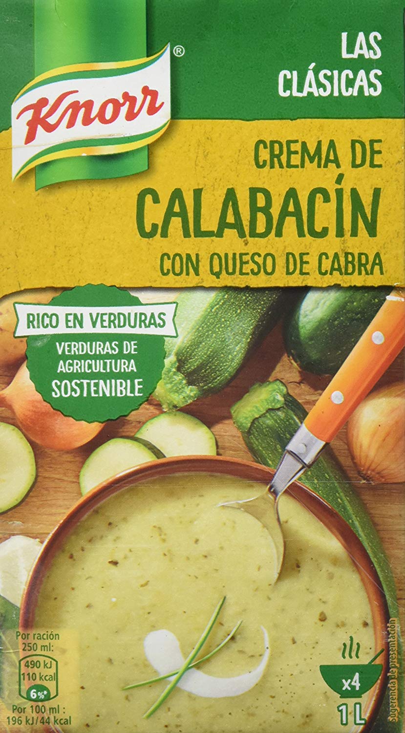 Knorr Crema de Calabacín con Queso de cabra - 1000 ml