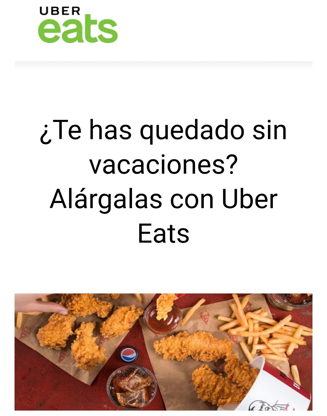 5 euros descuento Uber eats