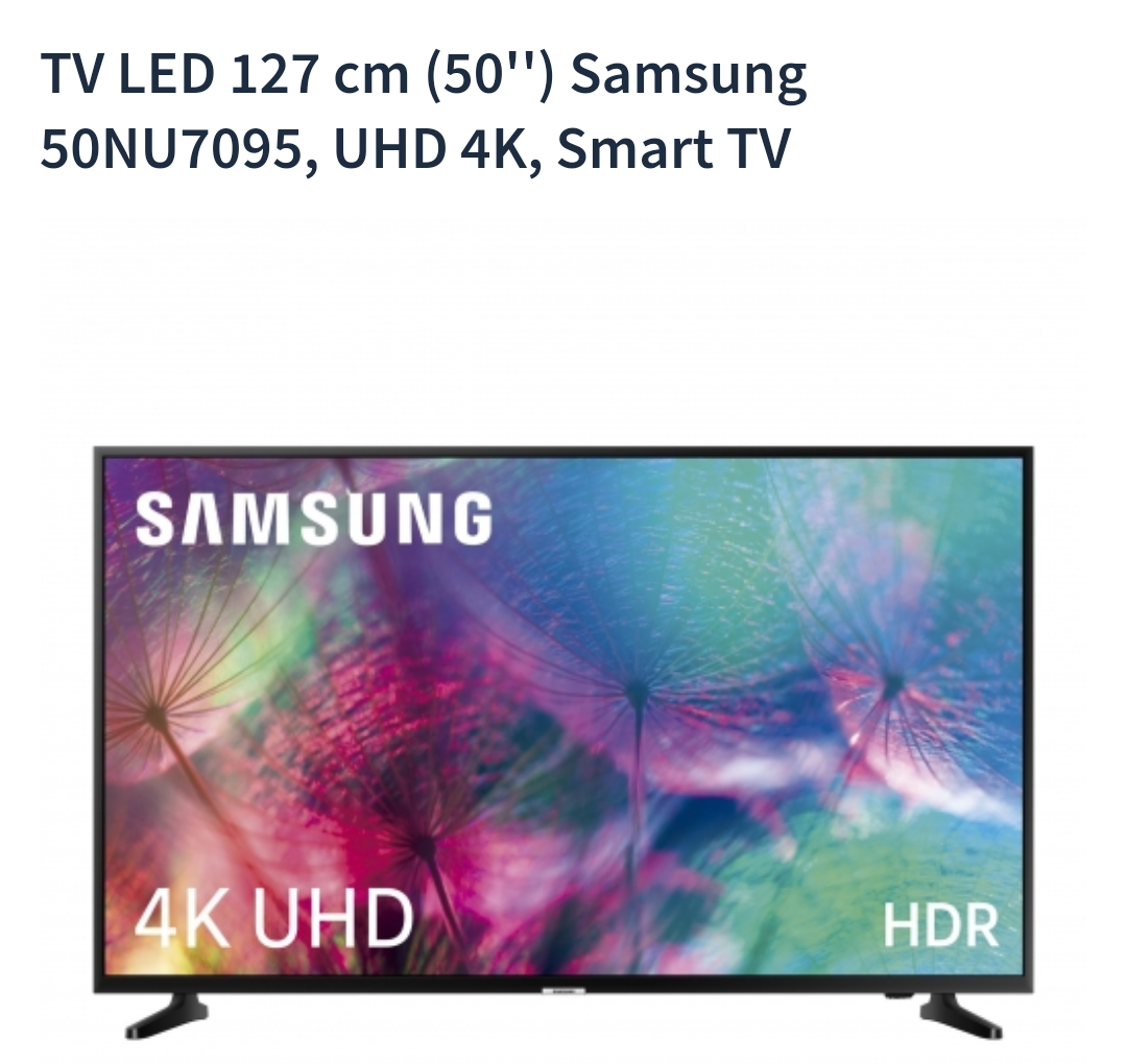 TV led 50" Smart TV Samsung 50NU7095