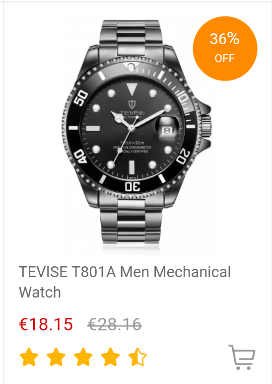 TEVISE T801A Men Mechanical Watch