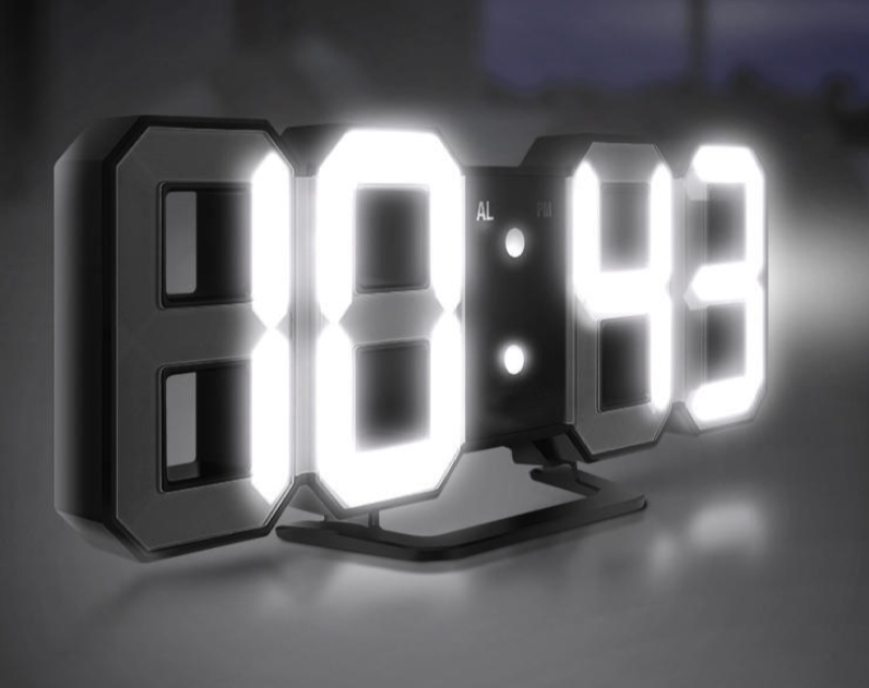 Reloj digital con led 3D