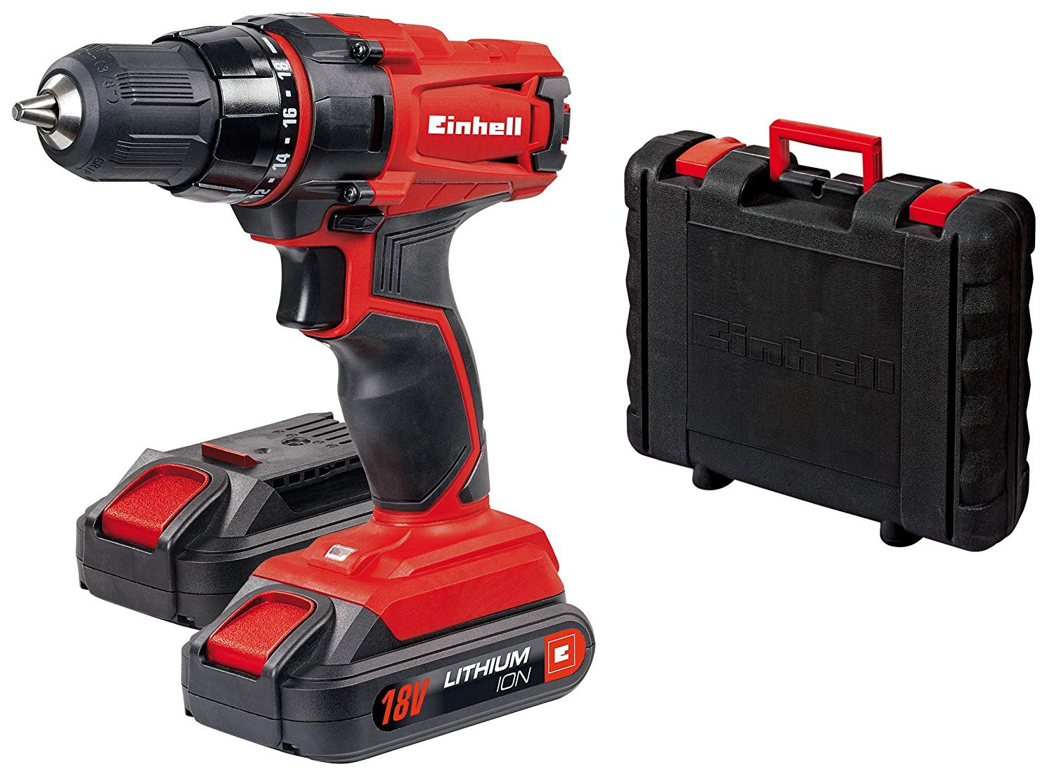 Einhell TC-CD 18-2 Li - Taladro sin cable, 2 baterías 1.3 Ah