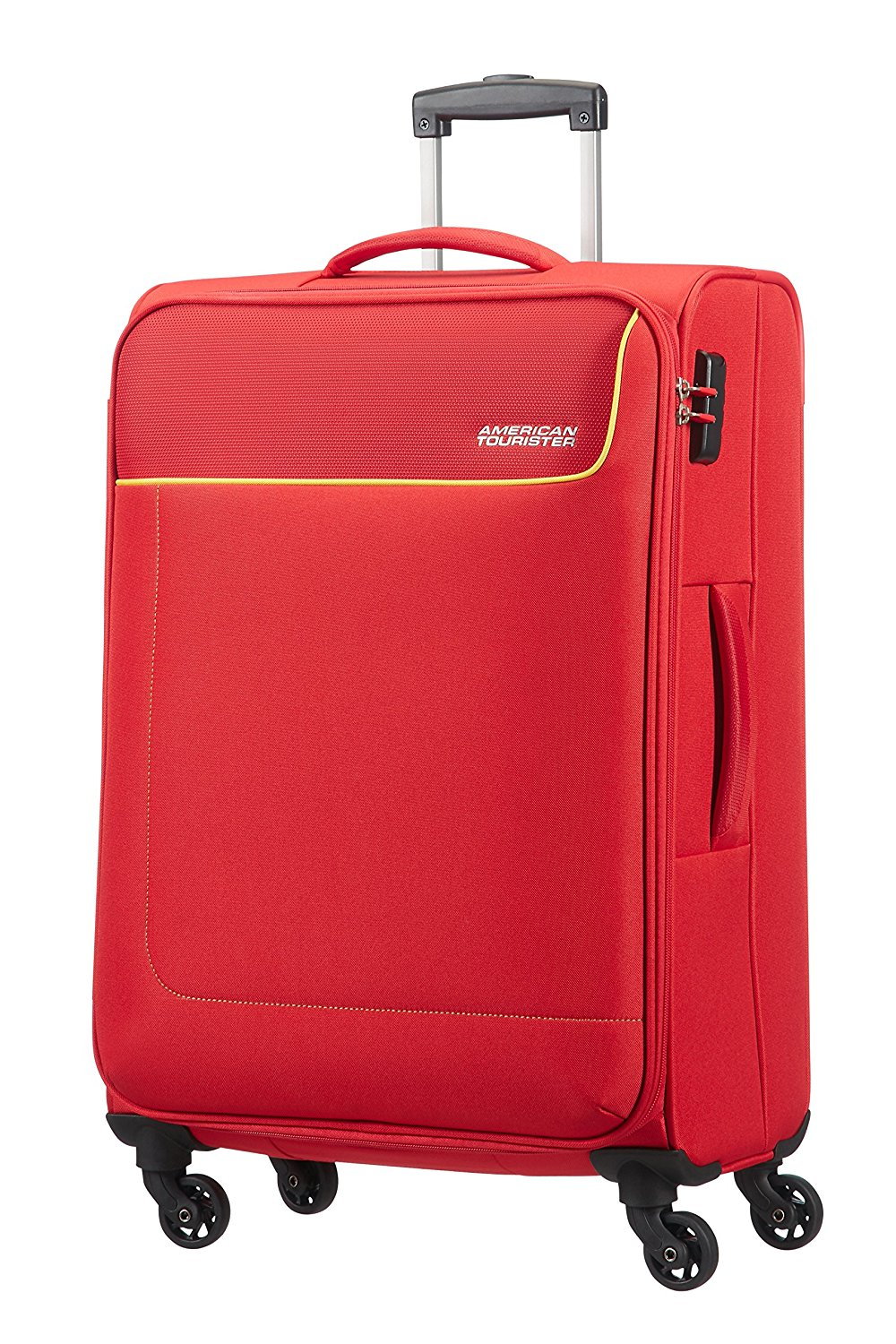 American Tourister- Funshine Spinner 4 Ruedas 55/20 Equipaje de Mano, Rojo Rio (Red