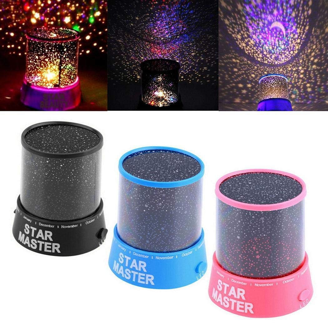 LED Luz Nocturna de Estrellas Luz Proyector para Bebe, 360 Grados de Rotación (3 colores disponibles)