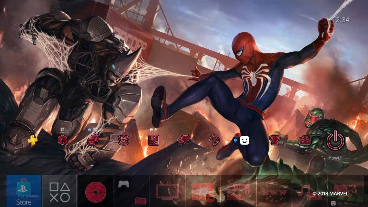 Spiderman Tema para PS4 Gratis!