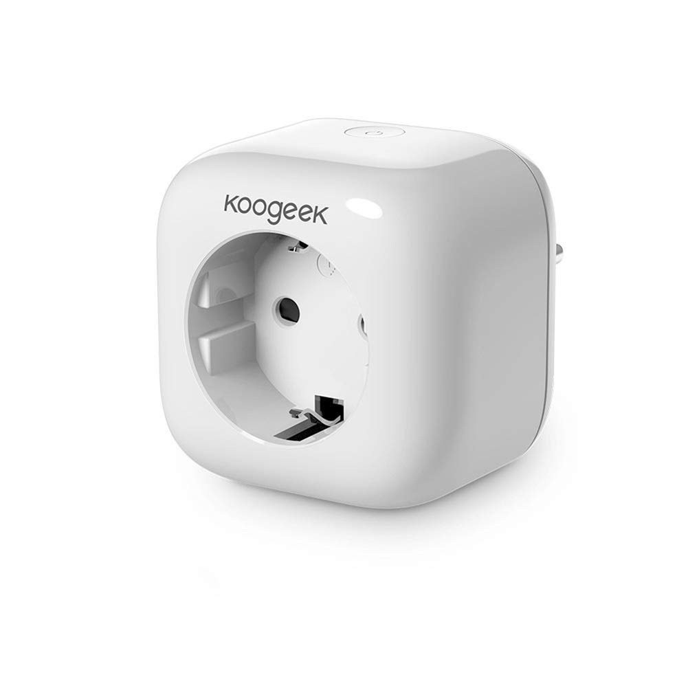 Enchufe Wi-Fi Inteligente Koogeek Compatible con Apple HomeKit y Alexa