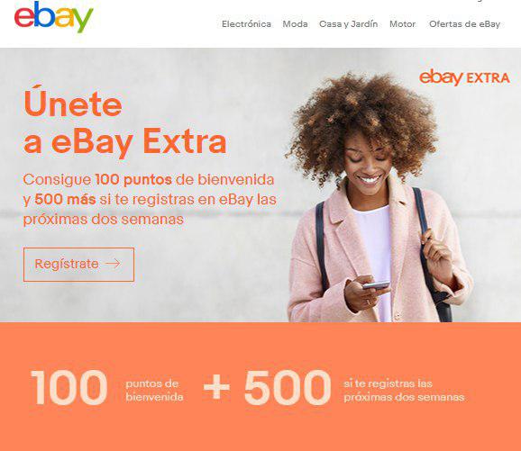 Registrate en eBay Extra y consigue 5€ en eBay