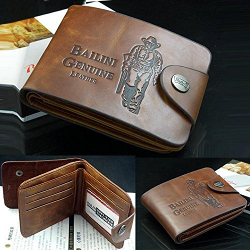 Cartera de Bolsillos para Hombres, Bolsillos de Cuero