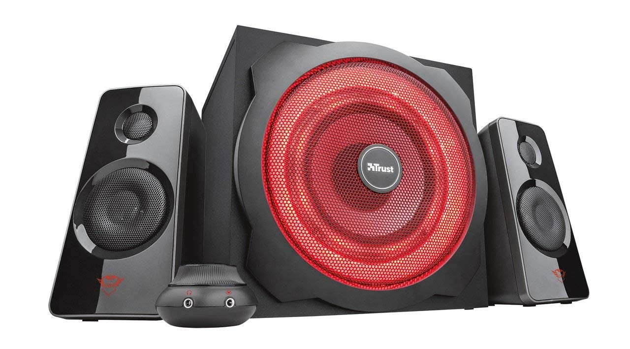 Trust Gaming GXT 4628 Thunder - Set de Altavoces 2.1 con subwoofer Iluminado