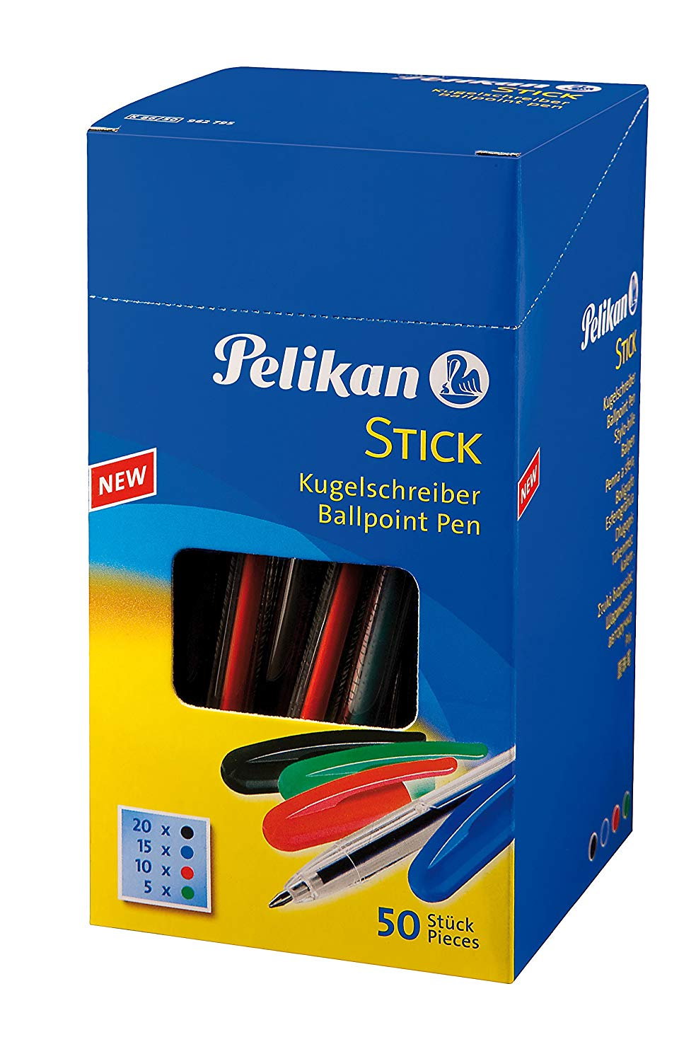 Pelikan Stick - Caja de bolígrafos, 50 unidades