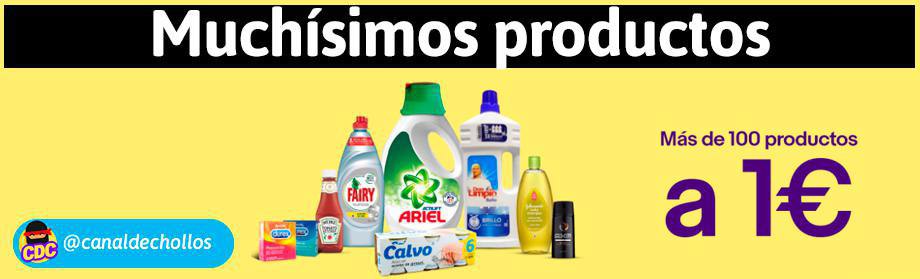 Vuelven más de 100 productos de super a 1€ en Ebay