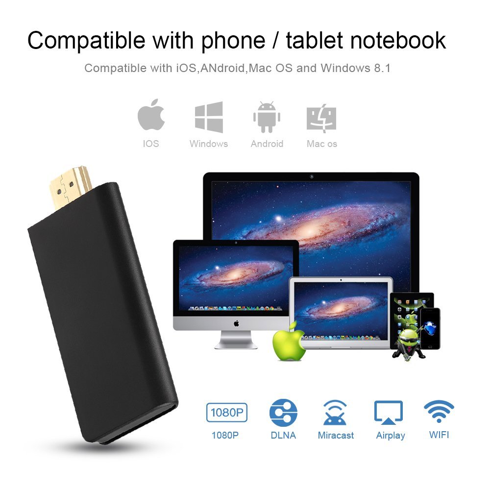 Adaptador HDMI Wifi Miracast