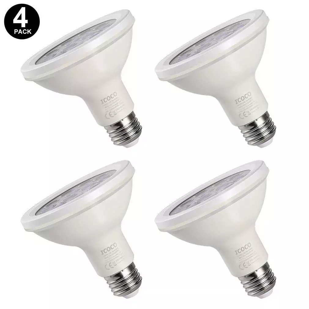 Pack de 4 bombillas LED blanco cálido 3000K Pack de 4 bombillas LED blanco cálido 3000K