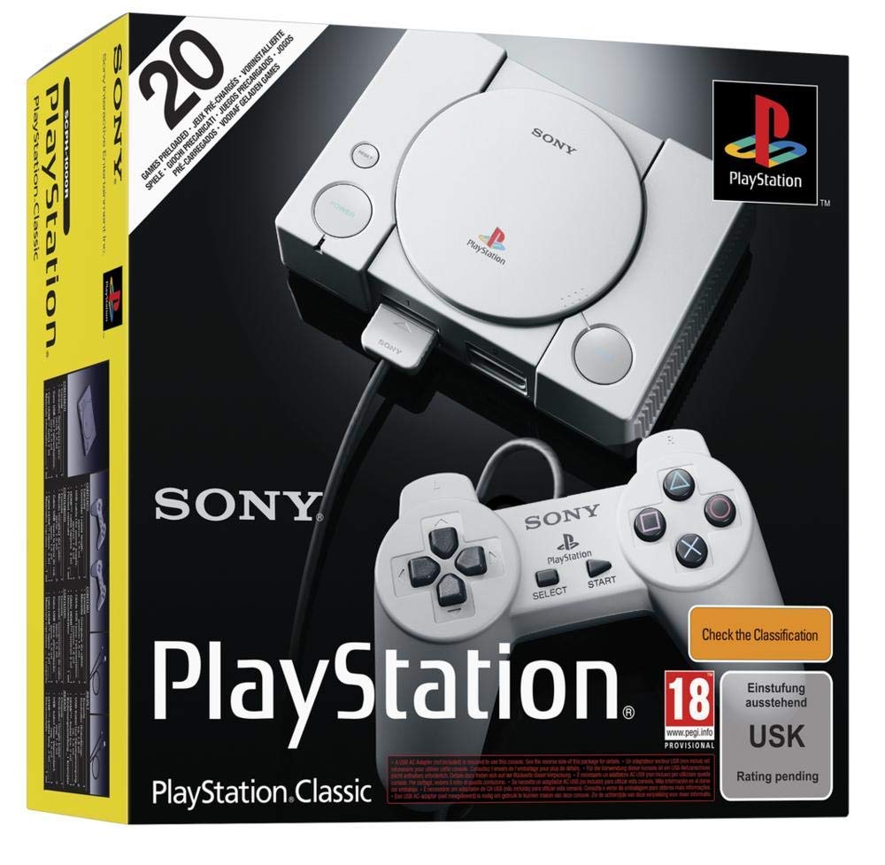 PlayStation Classic + 2 Mandos