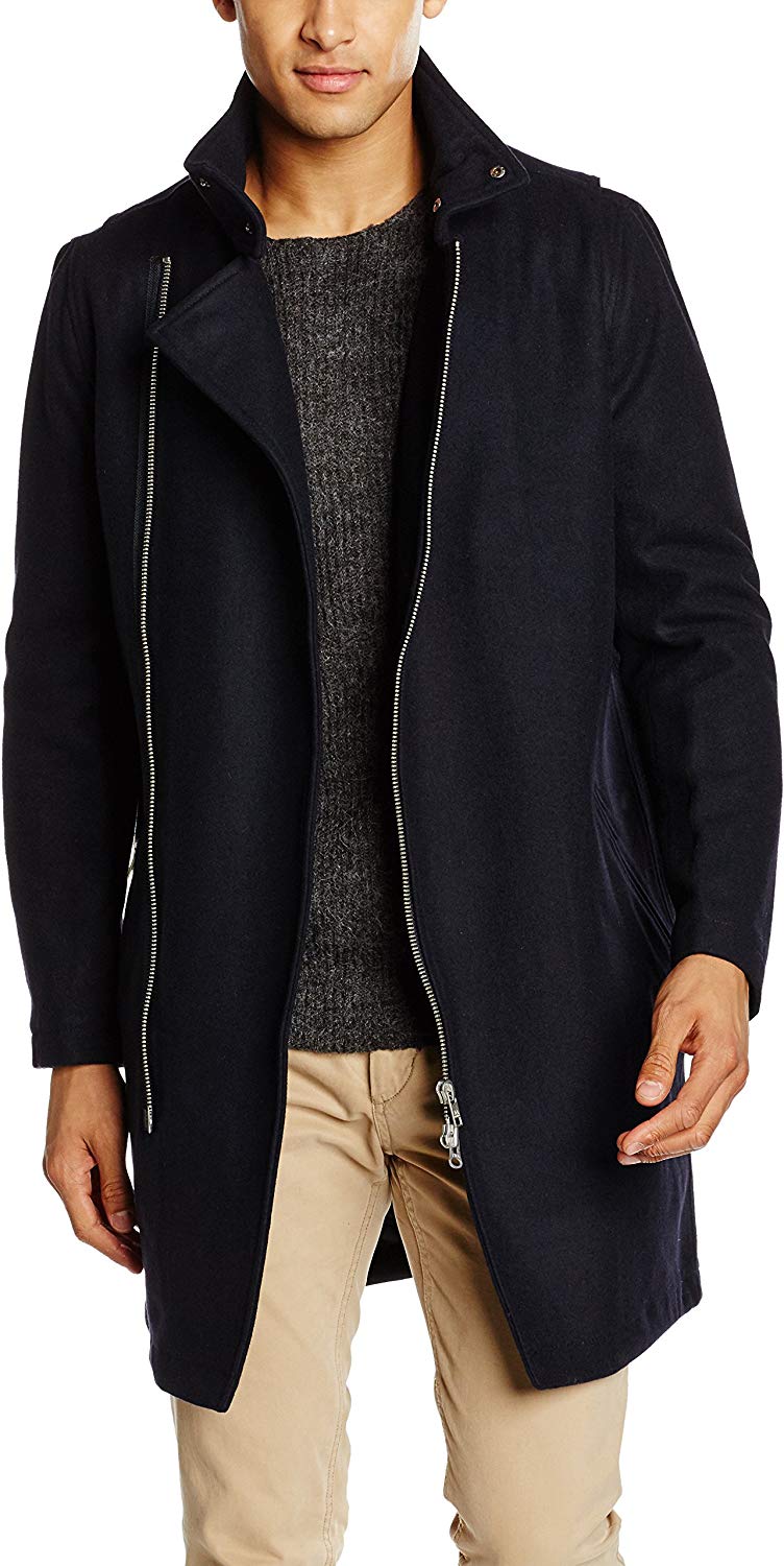 Lindbergh Long Wool Coat, Abrigo para Hombre