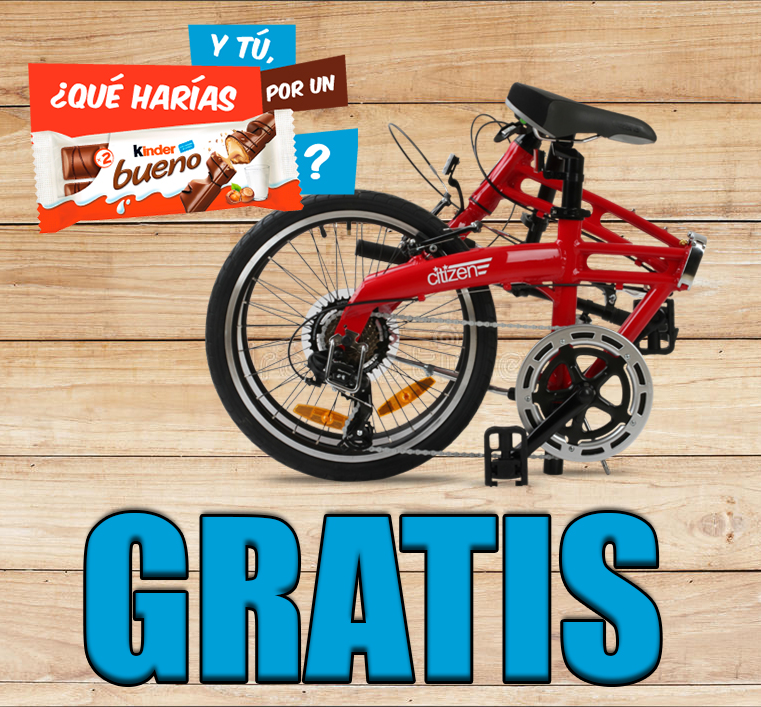 Bicicleta plegable GRATIS con Kinder Bueno - Bicicletas portátiles 2018