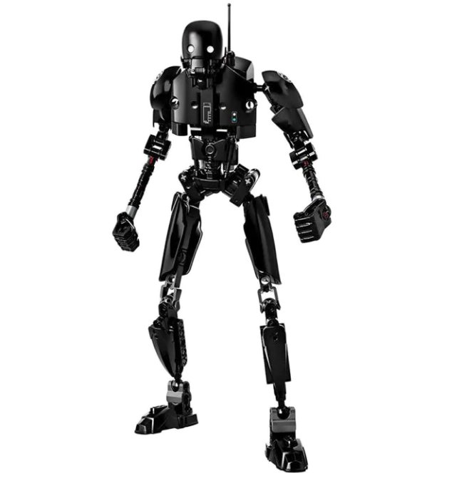 Robot de juguete negro creativo