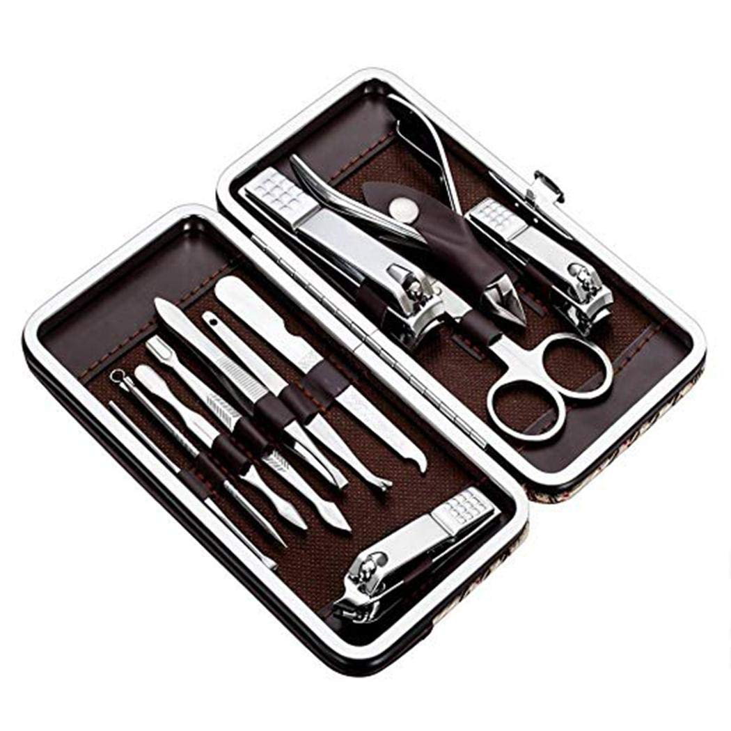 Kit de herramienta pedicura y manicura, 12 piezas