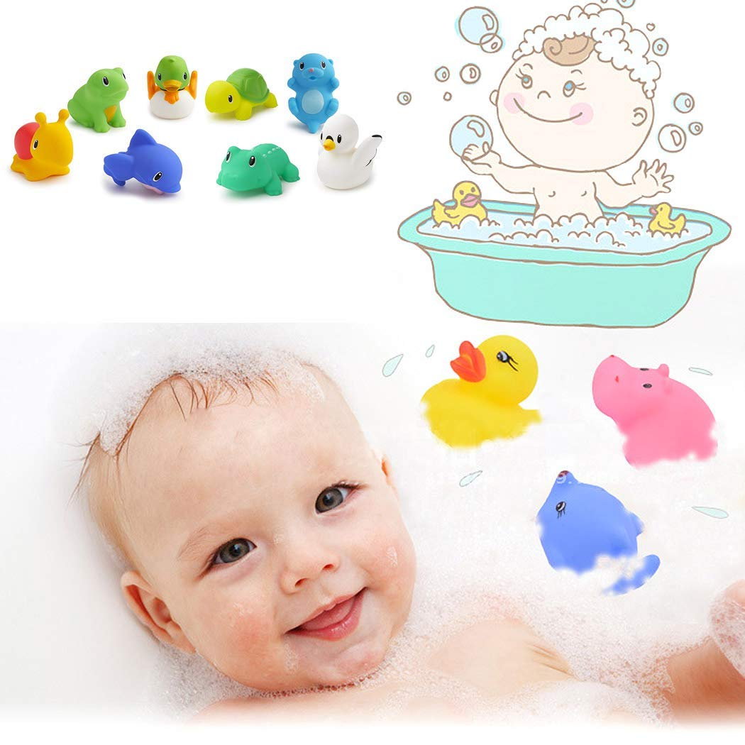 13 Pcs Baby Bath Toys, Natación Buceo Compañero Babay, Baño