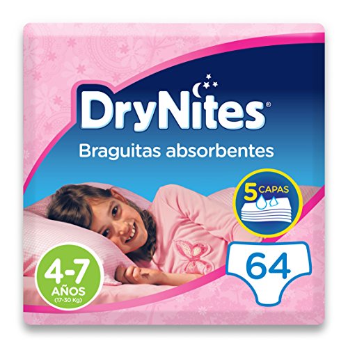 Braguitas absorbentes DryNites (Pack 4 x 16Uds)