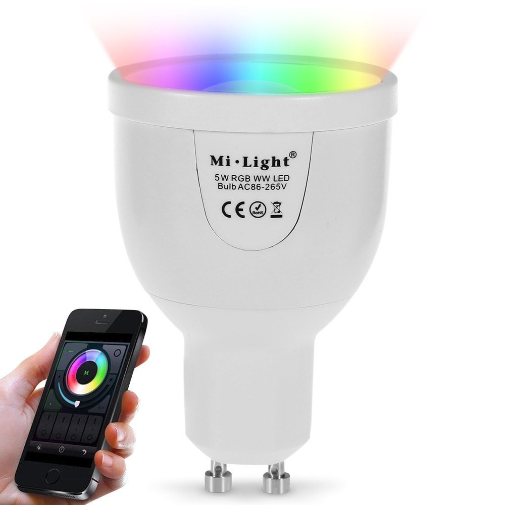 Bombilla LED con control remoto desde smartphone, dispone de diferentes modos