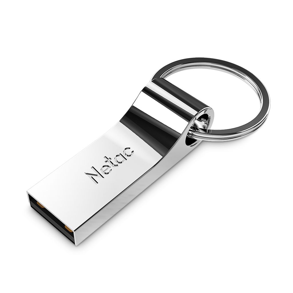 Netac U275 Full Metal 64GB USB 2.0 Flash Drive with Keychain