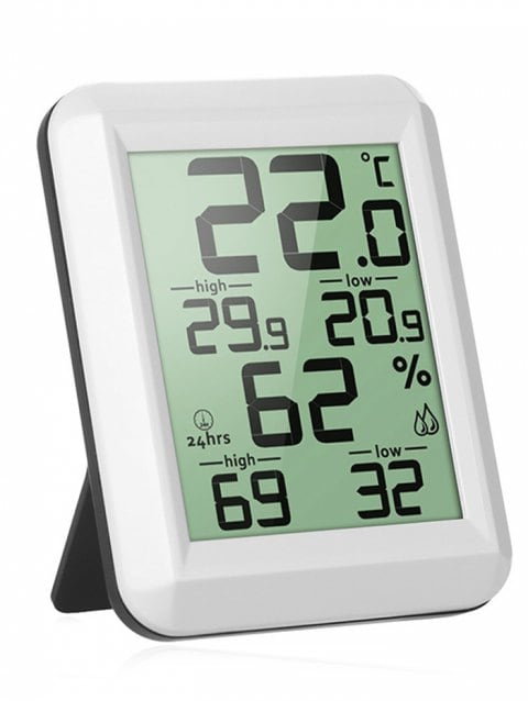 Higrómetro termómetro de pantalla digital LCD para interiores