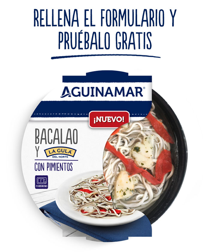 Reembolso bacalao con la gula del norte, marca AGUINAMAR