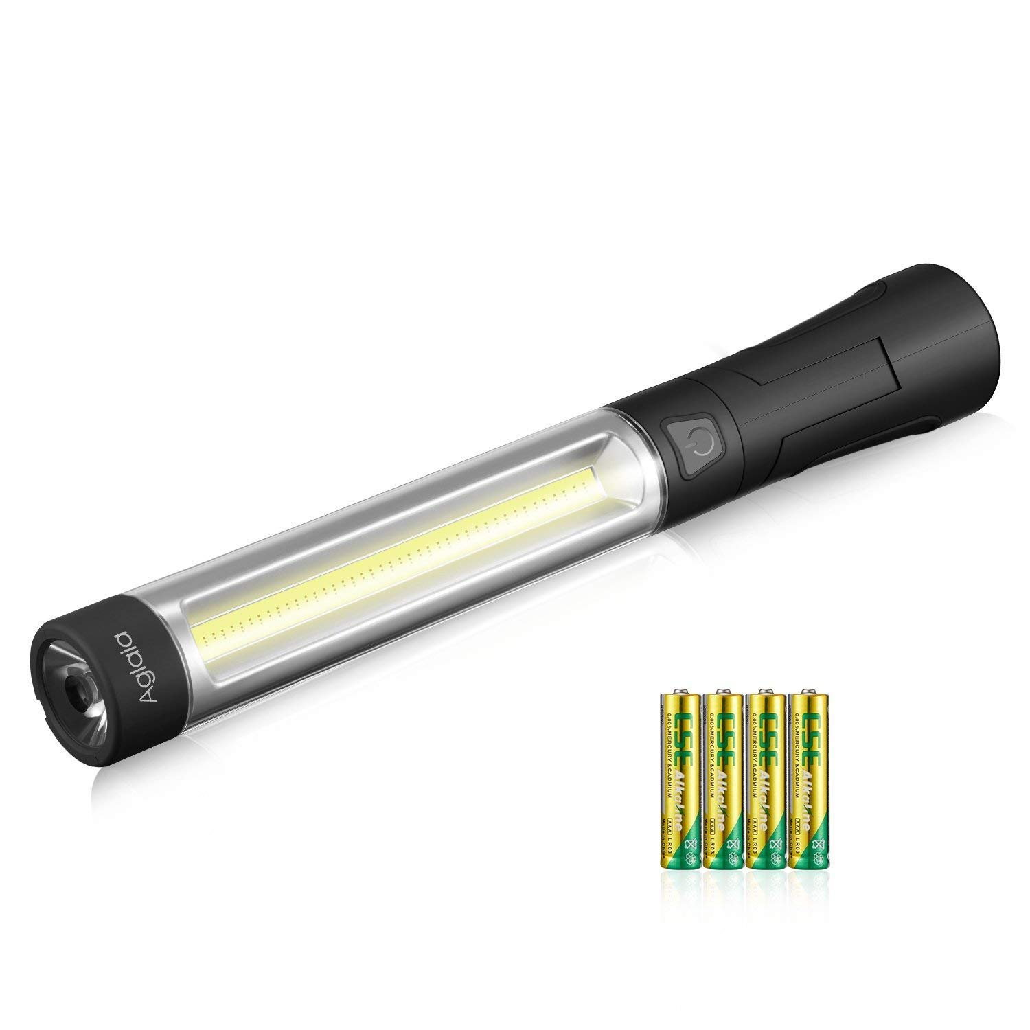 Linterna Táctica Súper Brillante, con 4 Baterías AAA, Impermeable IP65, 3 Modos de Luz