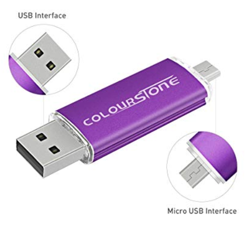 OTGMemoria USB 2.0, Colourstone 32GB con micro usb