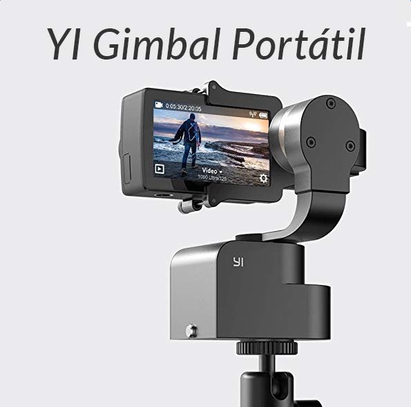 YI Gimbal - Estabilizador de mano de 3 ejes para cámara de acción