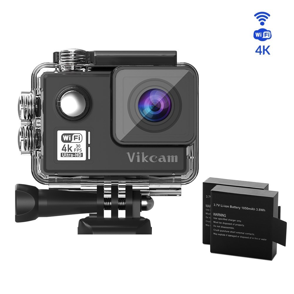 Vikcam Real 4K / 30fps cámara de acción Wifi HD