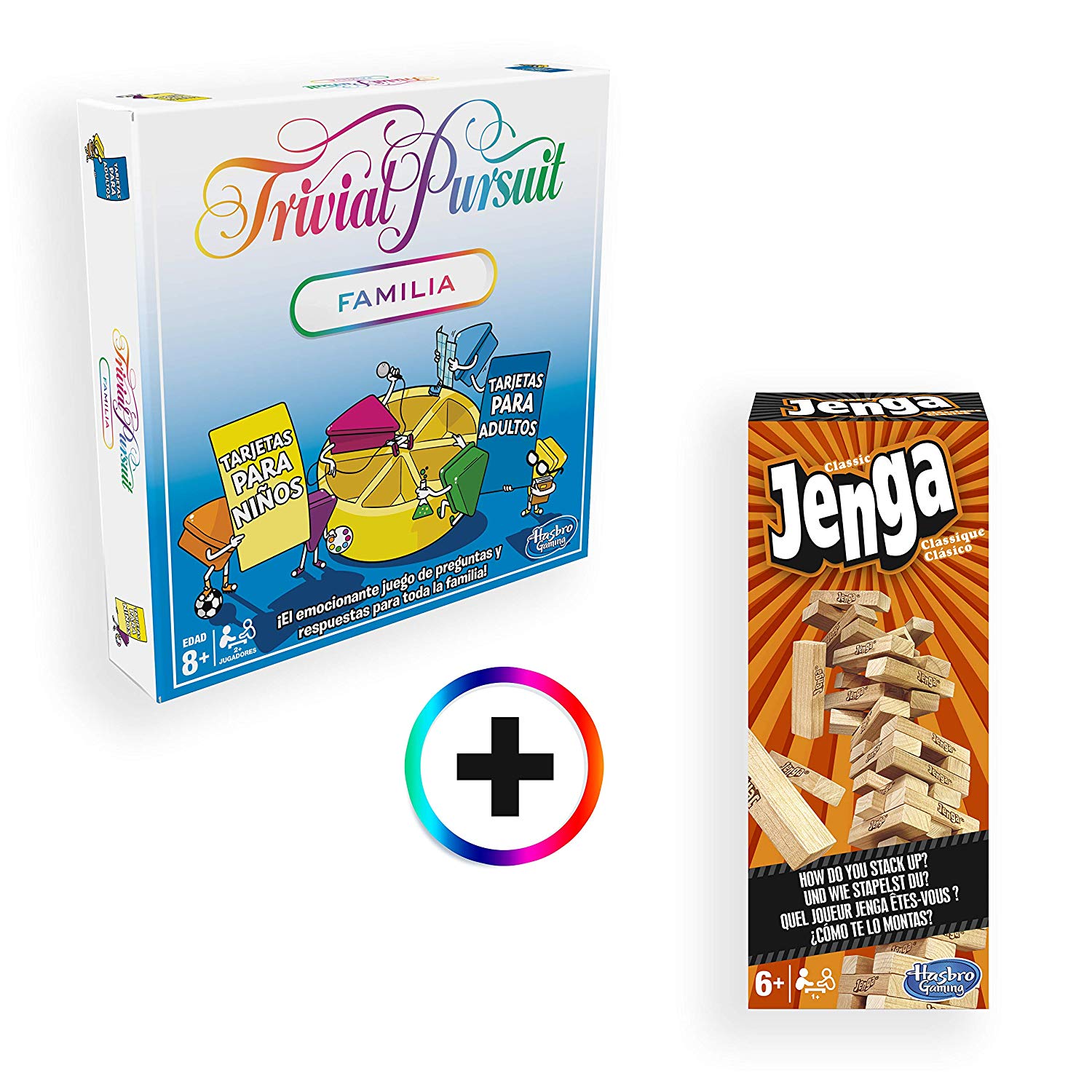 Hasbro Gaming - Trivial Pursuit Familia + Jenga Classic (Hasbro)