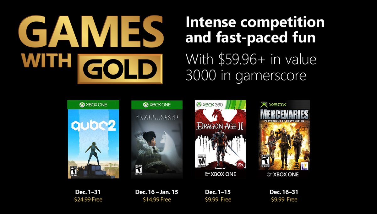 Games with Gold (Diciembre 2018)