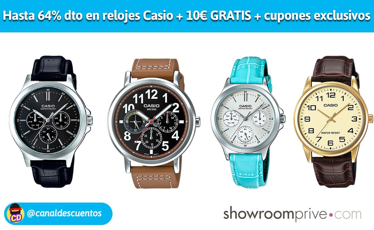 Hasta 30€ descuento en relojes Casio