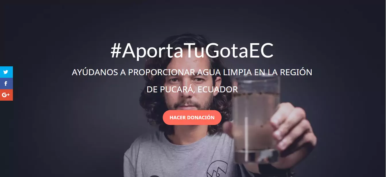 Proyecto de obtención de filtros purificadores #AportaTuGotaEC Proyecto de obtención de filtros purificadores #AportaTuGotaEC
