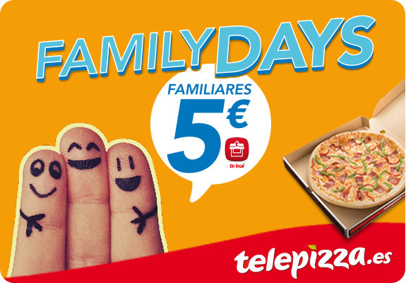 Pizzas familiares por 5€