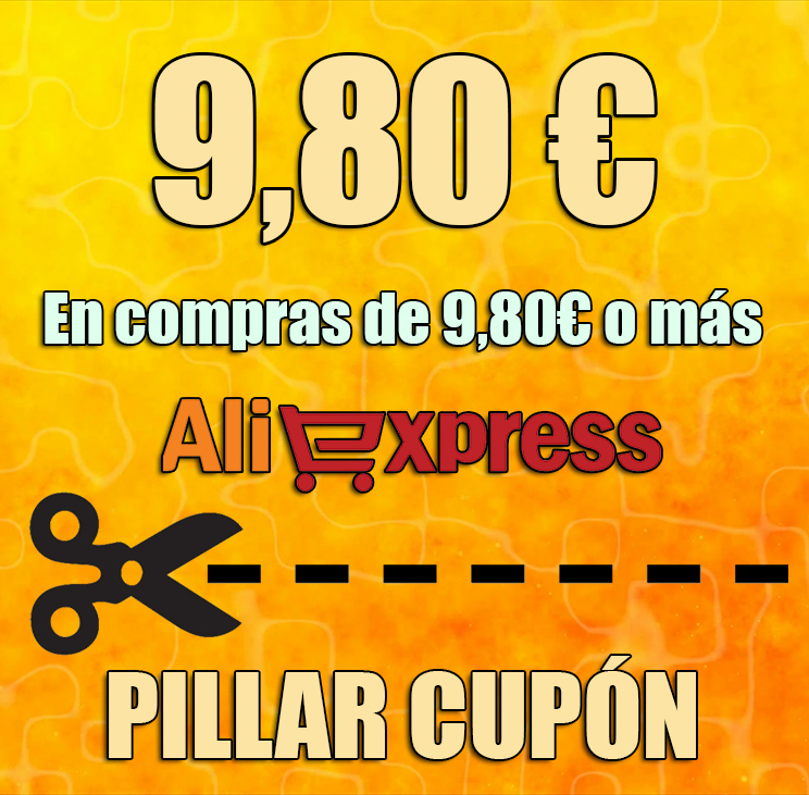 Cupón descuento de 9,80€ en compras mayores a 9,81€ para AliExpress 11/11